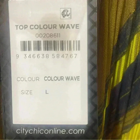 New City Chic Colour Wave Blouse Size 20 - Picture 6 of 8